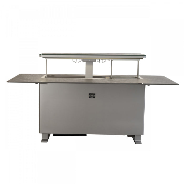 Forno Elevato Smart Bar Table, Sandstone Black, 5.3 cu.ft fridge and freezer-FBTFR7037-72BLK 