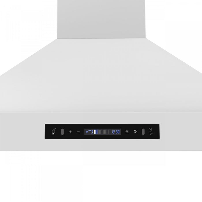 Forno Venezia 36 Inch Wall-Mounted Range Hood, White-FRHWM5503-36WHT