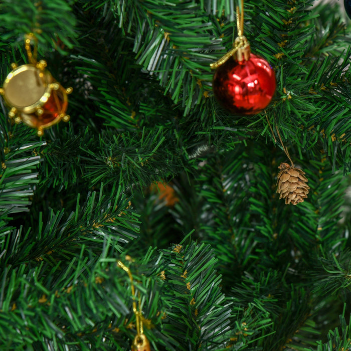 Homcom 7ft Artificial Christmas Tree With Decoration Ornament