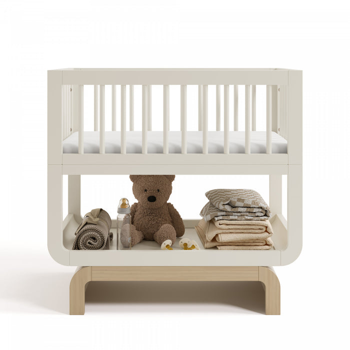 Storkcraft Santorini Deluxe 3-in-1 Convertible Bassinet - Frosted Oat/Driftwood