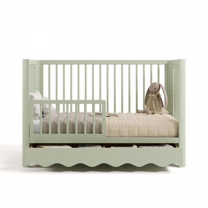 Storkcraft Casablanca Deluxe 5-in-1 Convertible Crib with Drawer - Sage