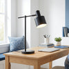 Camden Industrial Metal Desk Lamp, Onyx, 21.8"H | Camden Lampe de bureau industrielle en metal, Onyx, 21,8 po H