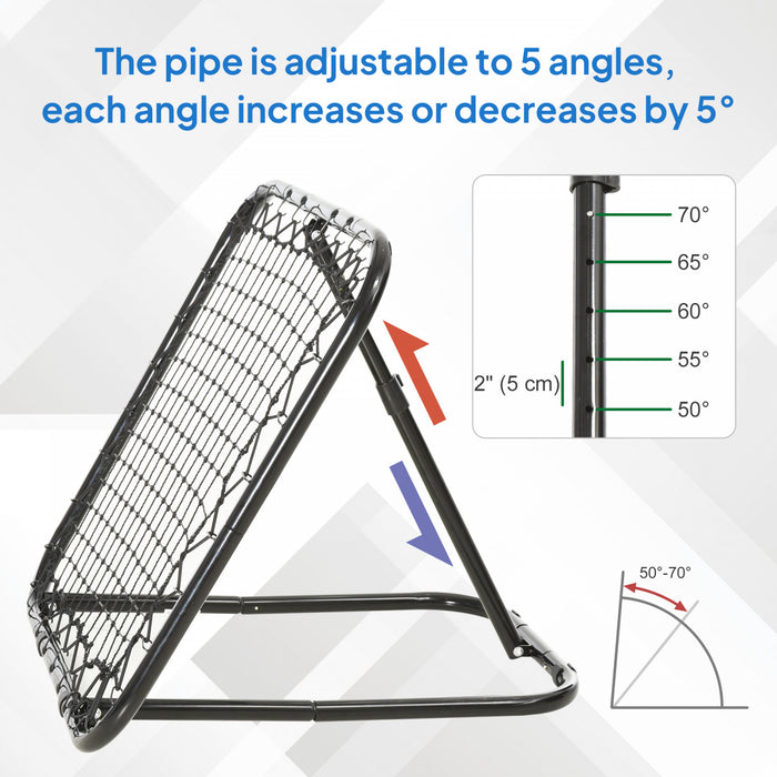 Soozier Angle Adjustable Soccer Baseball Rebounder Net Goal Training