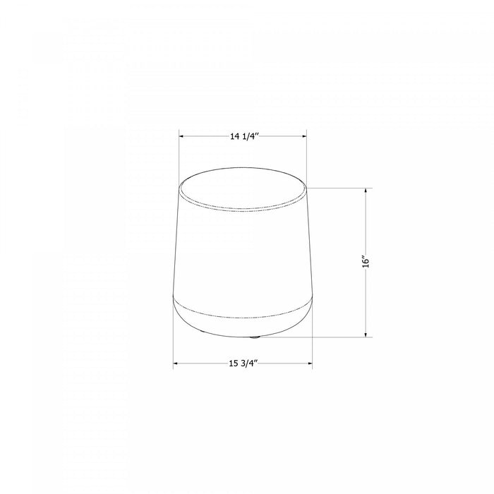 Dalya Round Outdoor Side Table White - South Shore Coffee Table