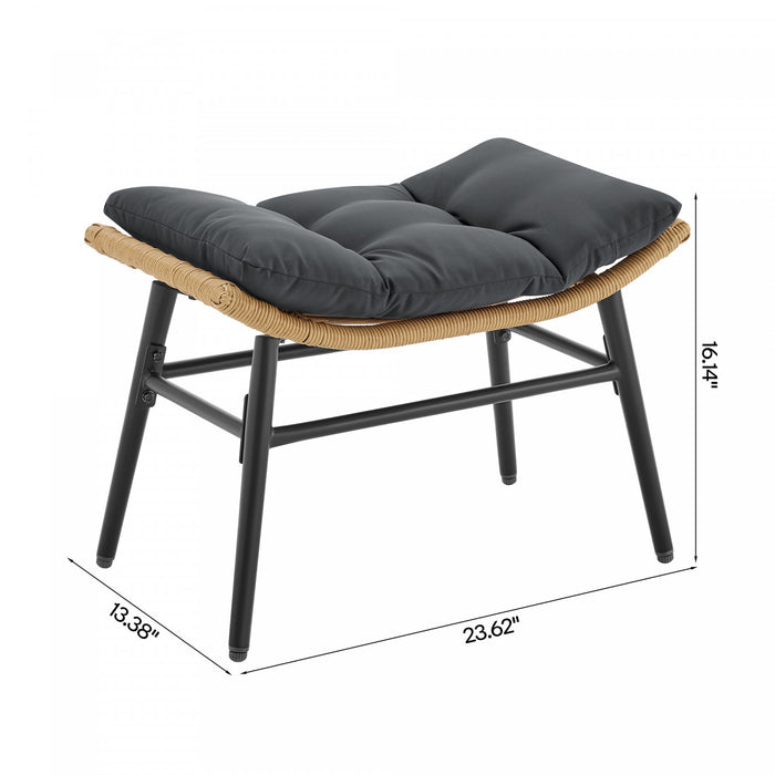 Benson Modern 3-Piece Lounge Chair Set in Gray - Set of 6