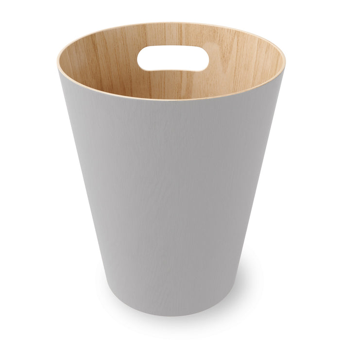 Umbra Woodrow Garbage Bin Trash Can - Grey