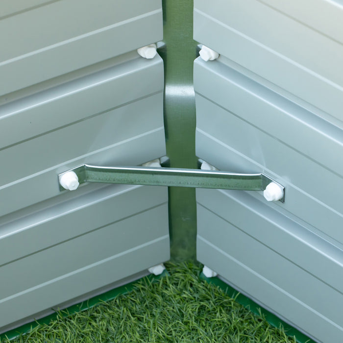 Outsunny Pentagon Galvanized Raised Garden Bed, Elevated Large Metal Planter Box W/ Install Gloves For Backyard, Patio To Grow Vegetables, Herbs, And Flowers, Green