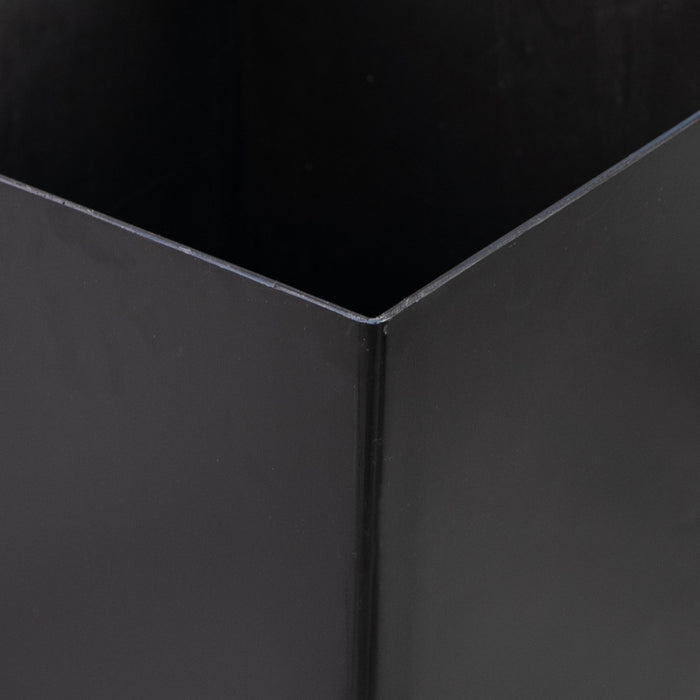 Outsunny 28\" Tall Outdoor Planter, Set Of 3 Large Taper Plastic Garden Flower Pots, Outdoor And Indoor For Entryway, Patio, Yard, Black