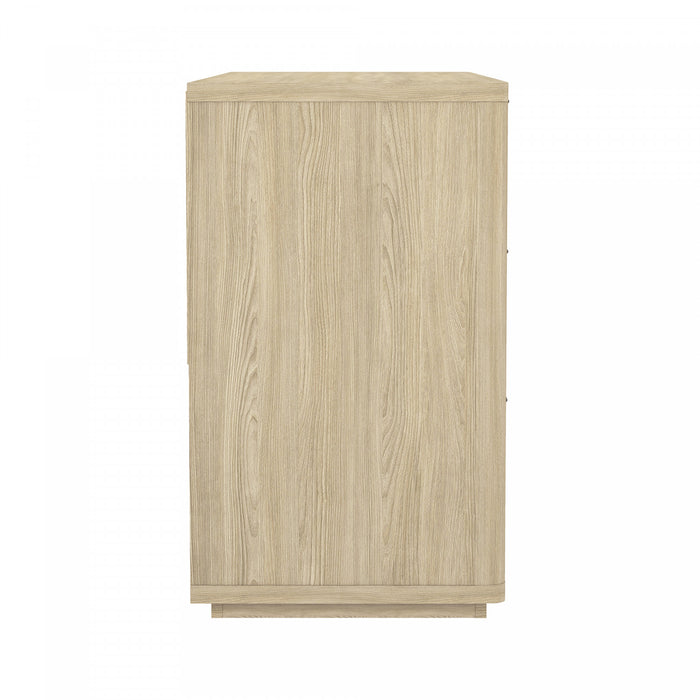 Evelyn Modern 60\" Dresser in Natural (6-Drawer)