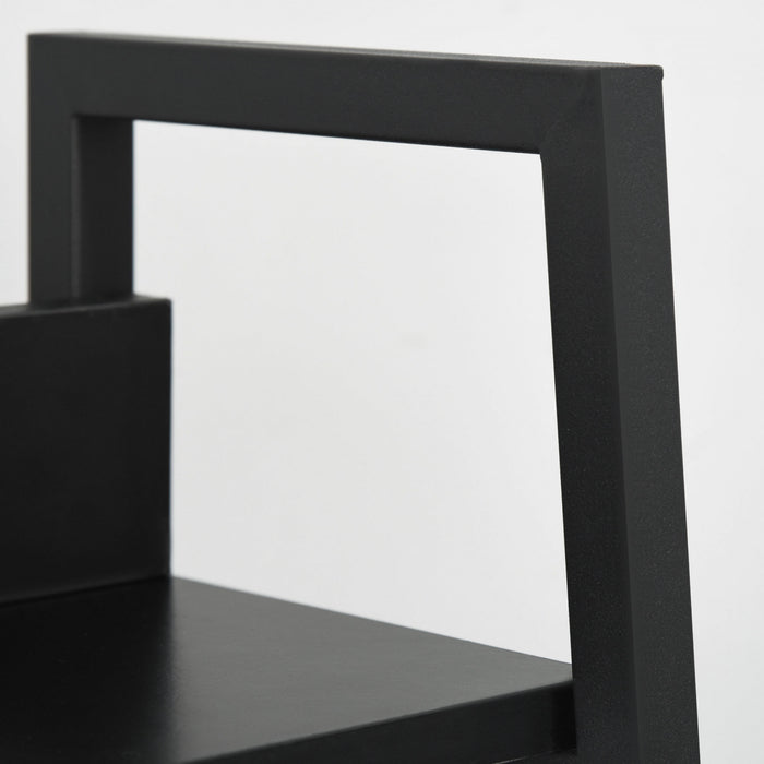 HOMCOM Modern 5-Tier Bookshelf Storage with Metal Frame Wooden Bookcase