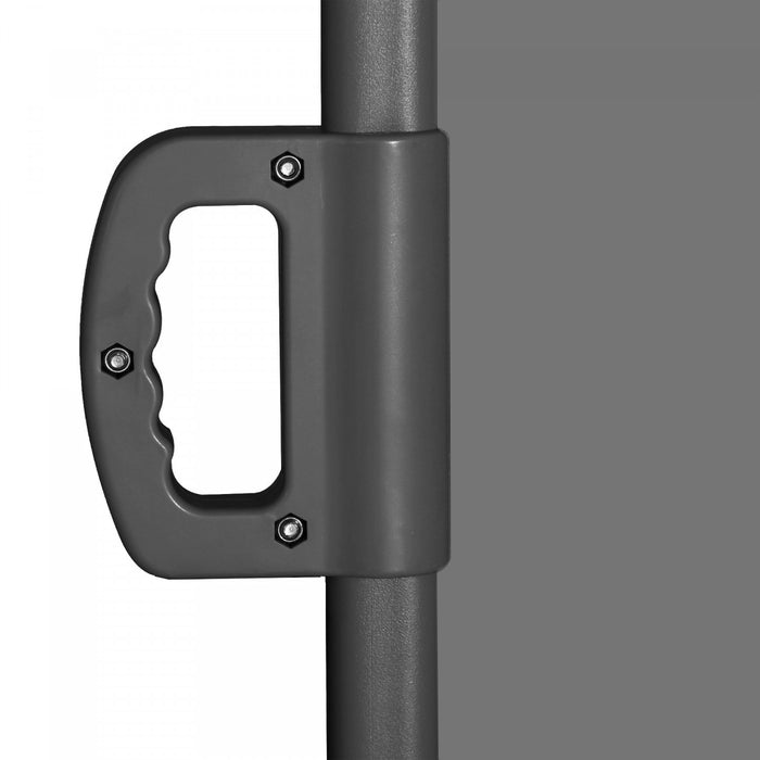 Outsunny 118\" X 79\" Retractable Side Awning Patio Outdoor Folding Privacy Screen With Resistance To Uv Rays & Wind, Light Grey