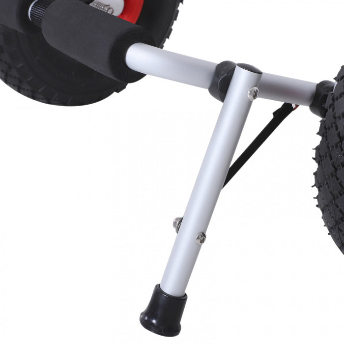 Soozier Rolling Kayak Cart Boat Canoe Carrier Tote