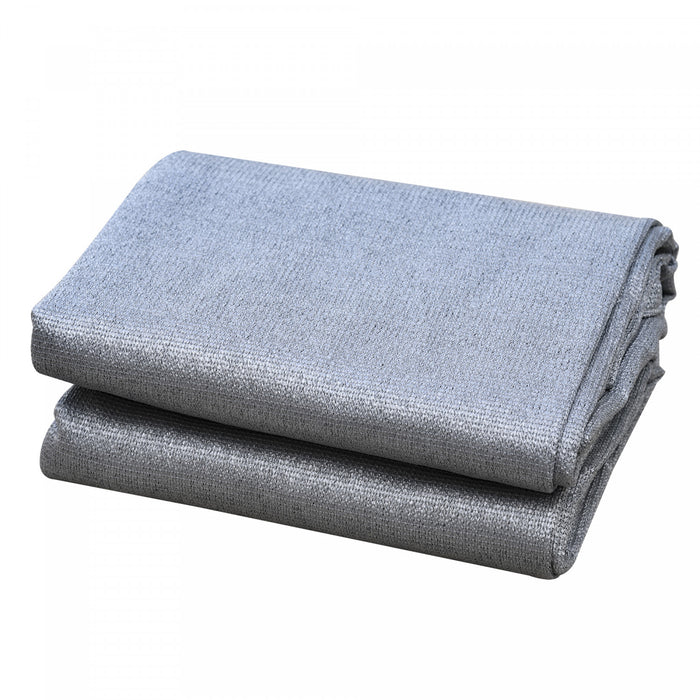 Outsunny Triangle 12' Canopy Sun Sail Shade Garden Cover Uv Protector Outdoor Patio Lawn Shelter With Carrying Bag, Grey