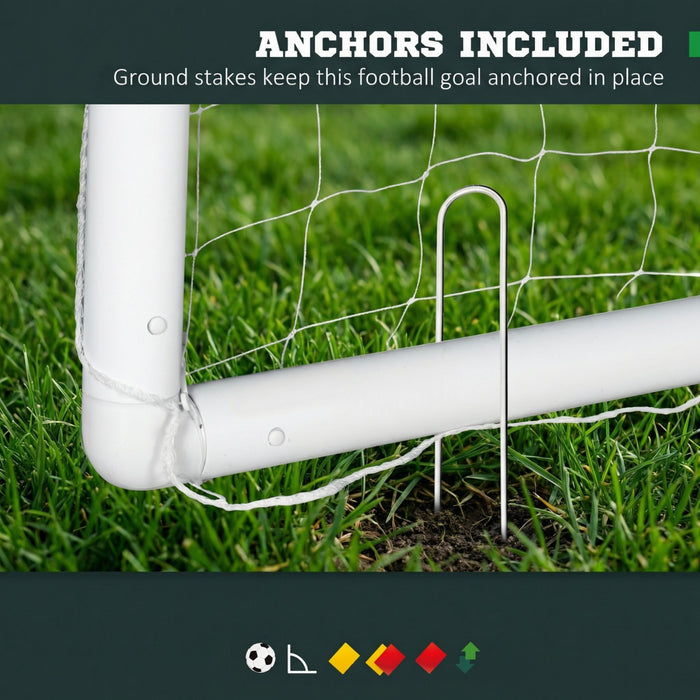 Soozier 9.8 x 6.6ft Soccer Goal, Portable Soccer Practice Net with PE Net