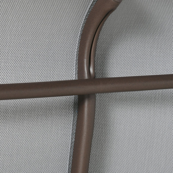 Outsunny 2-person Outdoor Glider Chair For Outdoor, Backyard, Light Grey