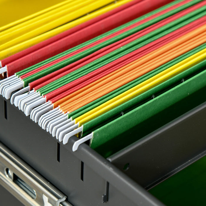 Vinsetto File Cabinet Vertical Filing Cabinet Lockable For Office