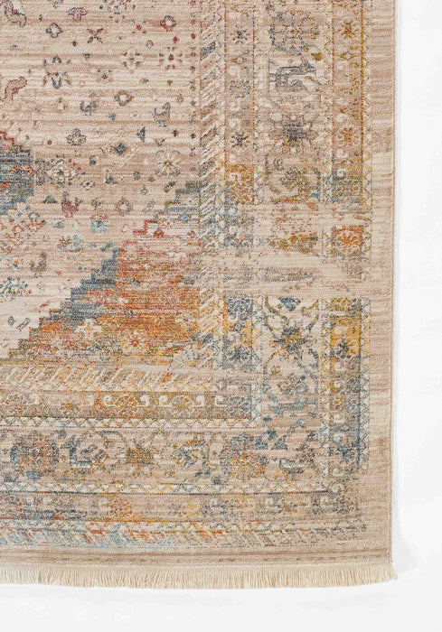 Ethel Traditional 2'6\" x Runner Rug in Multi Indoor Area Rug