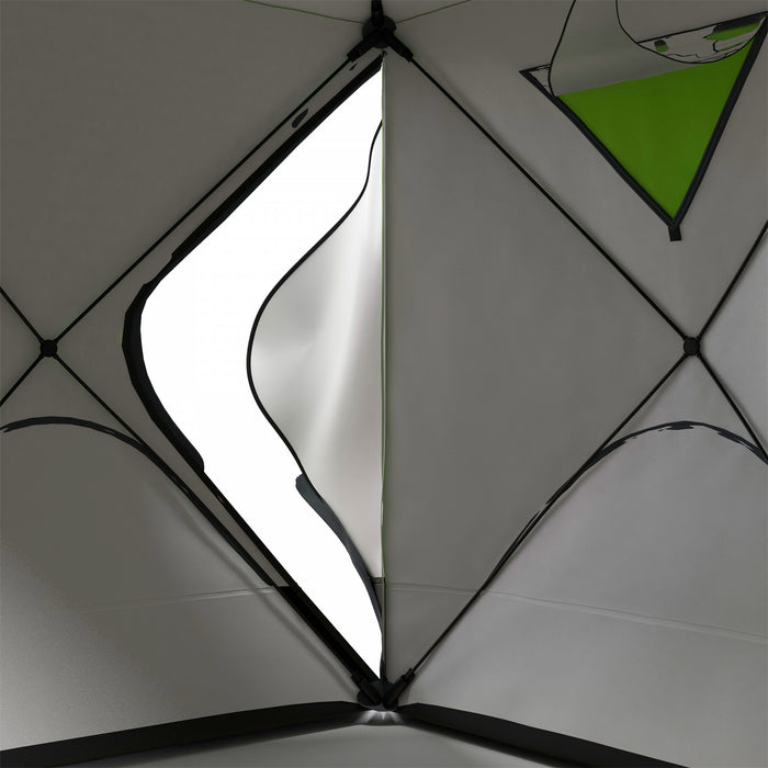 Outsunny 8-person Insulated Ice Fishing Tent, Pop-up, For -22℉, Green