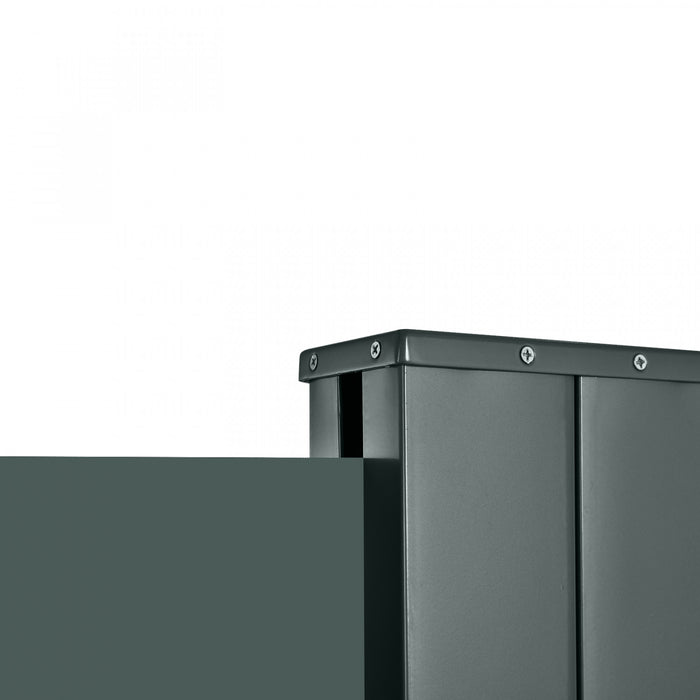 Outsunny 118\" X 79\" Retractable Side Awning Patio Outdoor Folding Privacy Screen With Resistance To Uv Rays & Wind, Grey