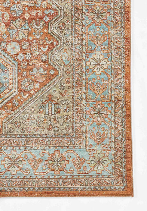 Alicia Traditional 9'3\" x 11'10\" Area Rug in Brown Indoor Area Rug