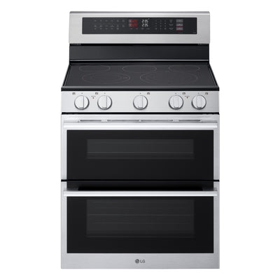 LG 30" 7.3 Cu. Ft. Smart Electric Double Oven Range -Stainless Steel - LDEL7324YE | Cuisinière intelligente électrique LG de 7,3 pi3 et de 30 po à four double - acier inoxydable - LDEL7324YE