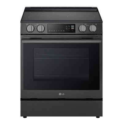 LG 30" 6.3 Cu. Ft. Smart Slide-In Induction Range with Air Fry - Black Stainless - LSIL6334ZE | Cuisinière à induction encastrée intelligente LG de 6,3 pi3 et de 30 po avec friture à air - acier inoxydable noir - LSIL6334ZE