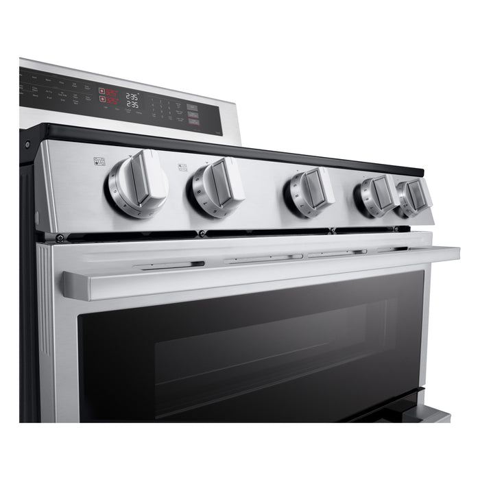 LG 30\" 7.3 Cu. Ft. Smart Electric Double Oven Range -Stainless Steel - LDEL7324YE
