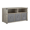 Little Seeds Nova Bedroom Storage Bench - Grey Oak