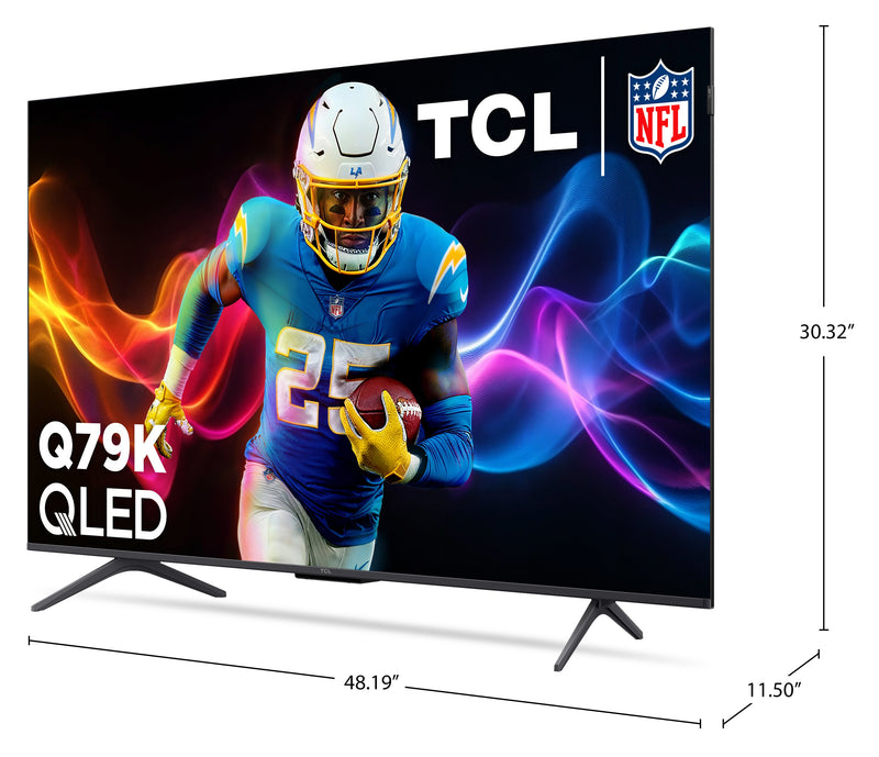 TCL 55\" Q79K QLED 4K UHD Smart Google TV (55Q79K) – 2025 Model
