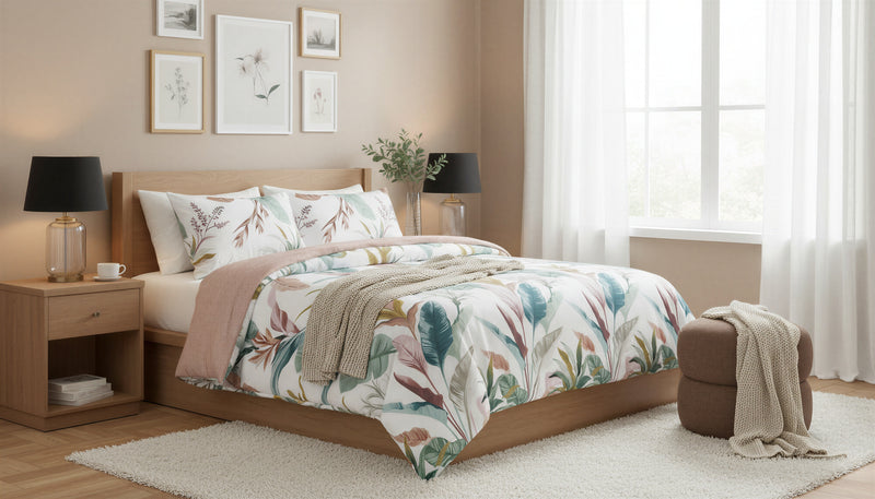 Reversible Twin Comforter Set with Sham 