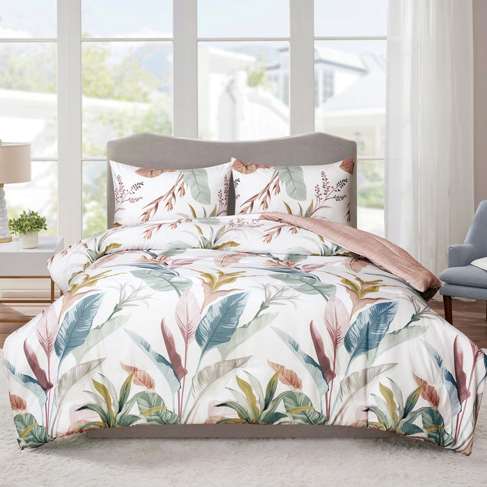 Reversible Twin Comforter Set with Sham 