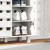 HOMCOM Shoe Cabinet, Shoe Storage Cabinet for 20 Pair of Shoes, White