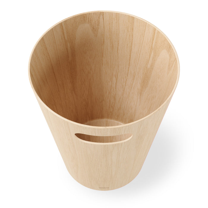 Umbra Woodrow Garbage Bin Trash Can - Natural