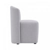 Hearth Contemporary Modern Upholstered Side Chair in Light Gray | Chaise d’appoint contemporaine moderne Hearth, rembourree, gris clair