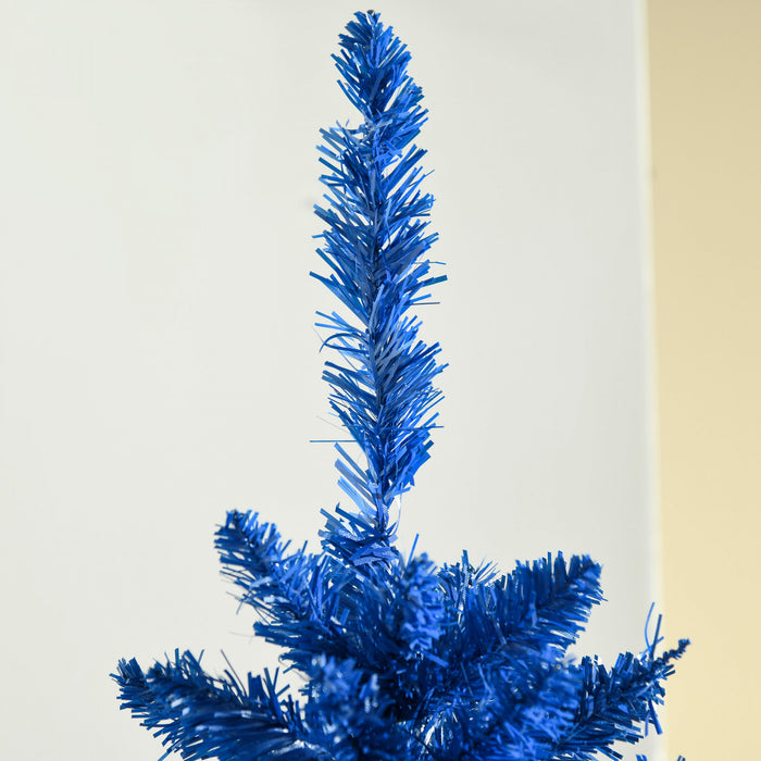 Homcom Pencil Artificial Christmas Tree, Pencil Xmas Tree, Deep Blue