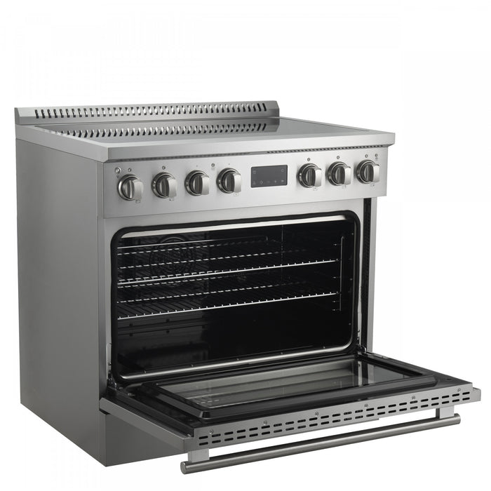Forno Torino 36\" Induction Range, Stainless Steel - FFSIN0936-36