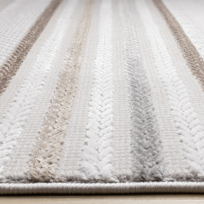 London Striped Indoor Area Rug - 7'10\" x 10'6\"