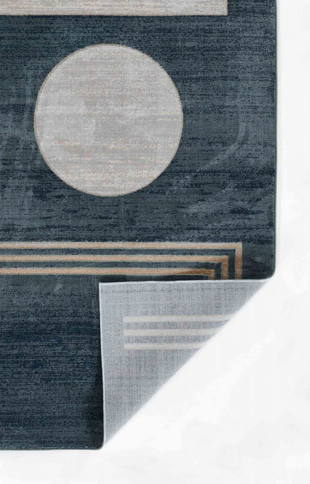 Erisa Contemporary 7'9\" x 9'10\" Area Rug in Blue Indoor Area Rug
