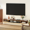 HOMCOM 71" Floating TV Stand, Wall Mounted Media Console, Walnut