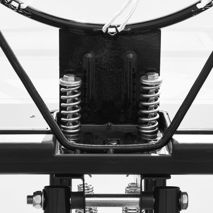 Soozier Mobile Basketball Stand Basketball Hoop With Height Adjustable