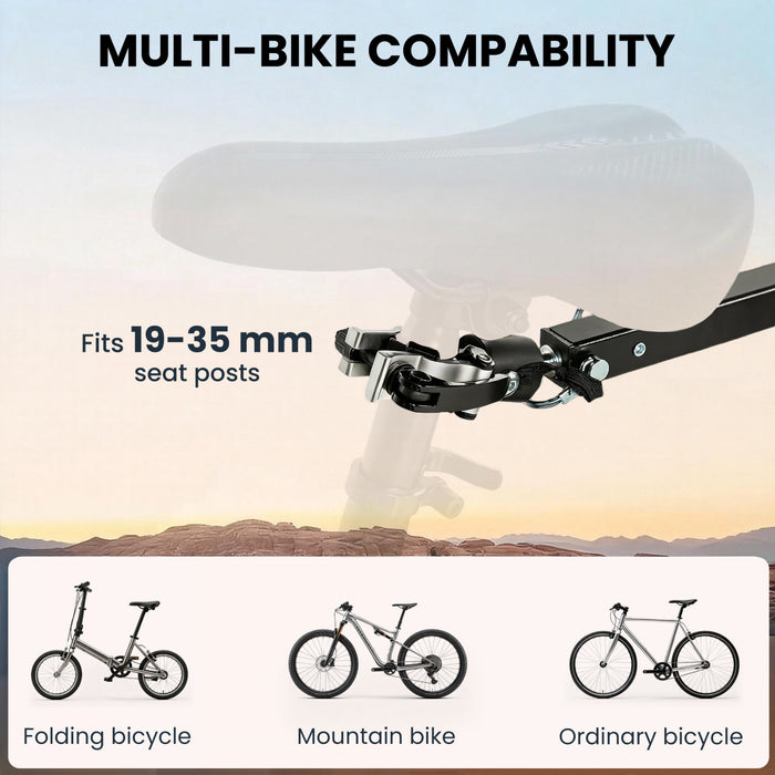 Soozier Bike Trailer, 17 Gal Bike Cargo Trailer with Foldable Storage Box
