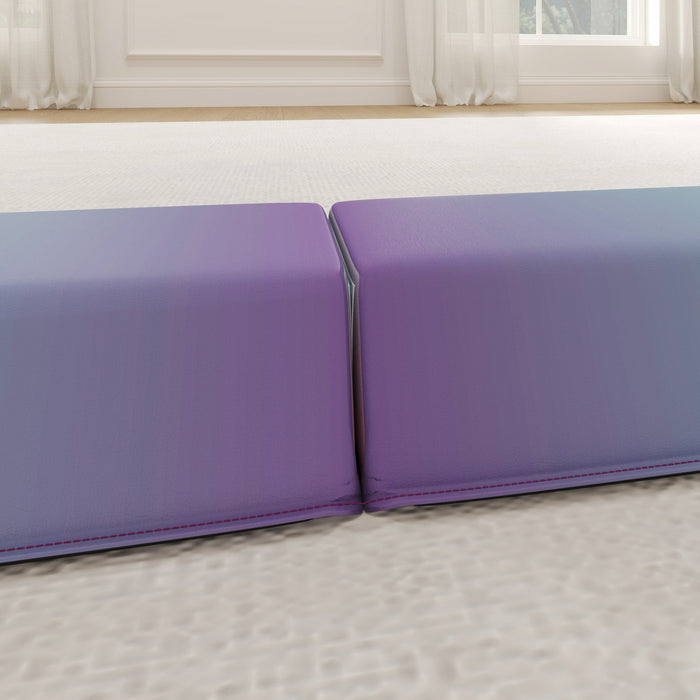 Soozier 7.7ft Folding Gymnastics Balance Beam With Non-slip Bottom, Multi