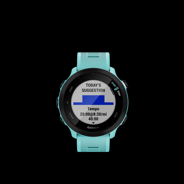 Garmin Forerunner® 55 Gps Running Smartwatch - Sports And Fitness Tracking, Water-resistant - Aqua