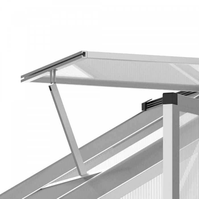 Outsunny 6' X 6' X 6.4' Walk-in Garden Greenhouse Polycarbonate Panels Plants Flower Growth Shed Cold Frame Outdoor Portable Warm House Aluminum Frame