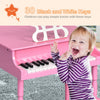 Costway 30-Key Classic Piano Wood w/ Bench & Music Rack Black