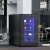 HOMCOM Freestanding Wine Cooler Refrigerator, 8 Bottle, Quiet Wine Fridge