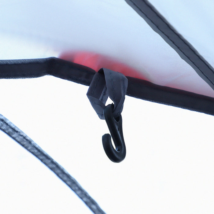 Outsunny 5-6 Person Outdoor Camping Tent, Family Tent W/ Light Hook, Grey