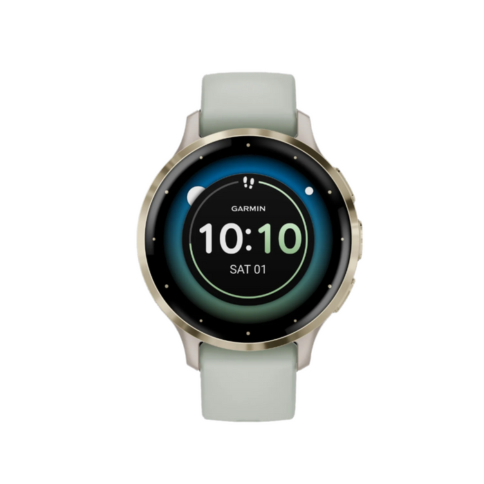 Garmin Forerunner® 165 Gps Smartwatch - Health Tracking With Amoled Display - Mist Gray/whitestone