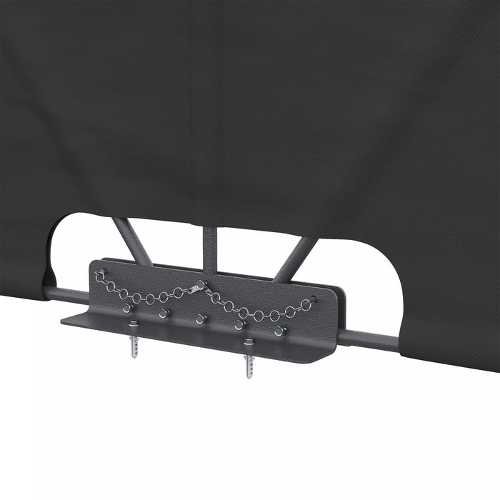 Outsunny 93\" X 63\" Folding Side Awning For Patio, Poolside, Dark Grey