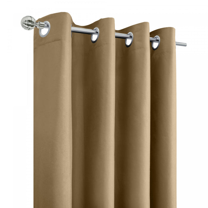 Thermaplus Alpine Sand Blackout Grommet Curtain Panel - 52 x 84